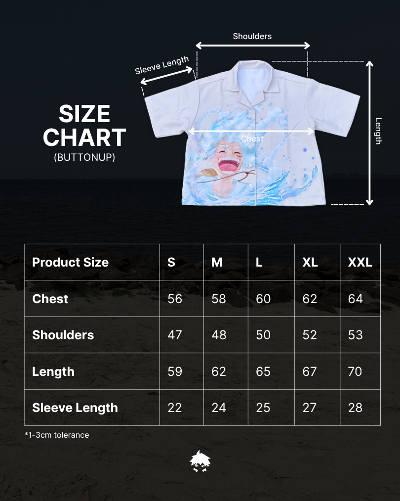 Strawhat Watercolor Button-Up