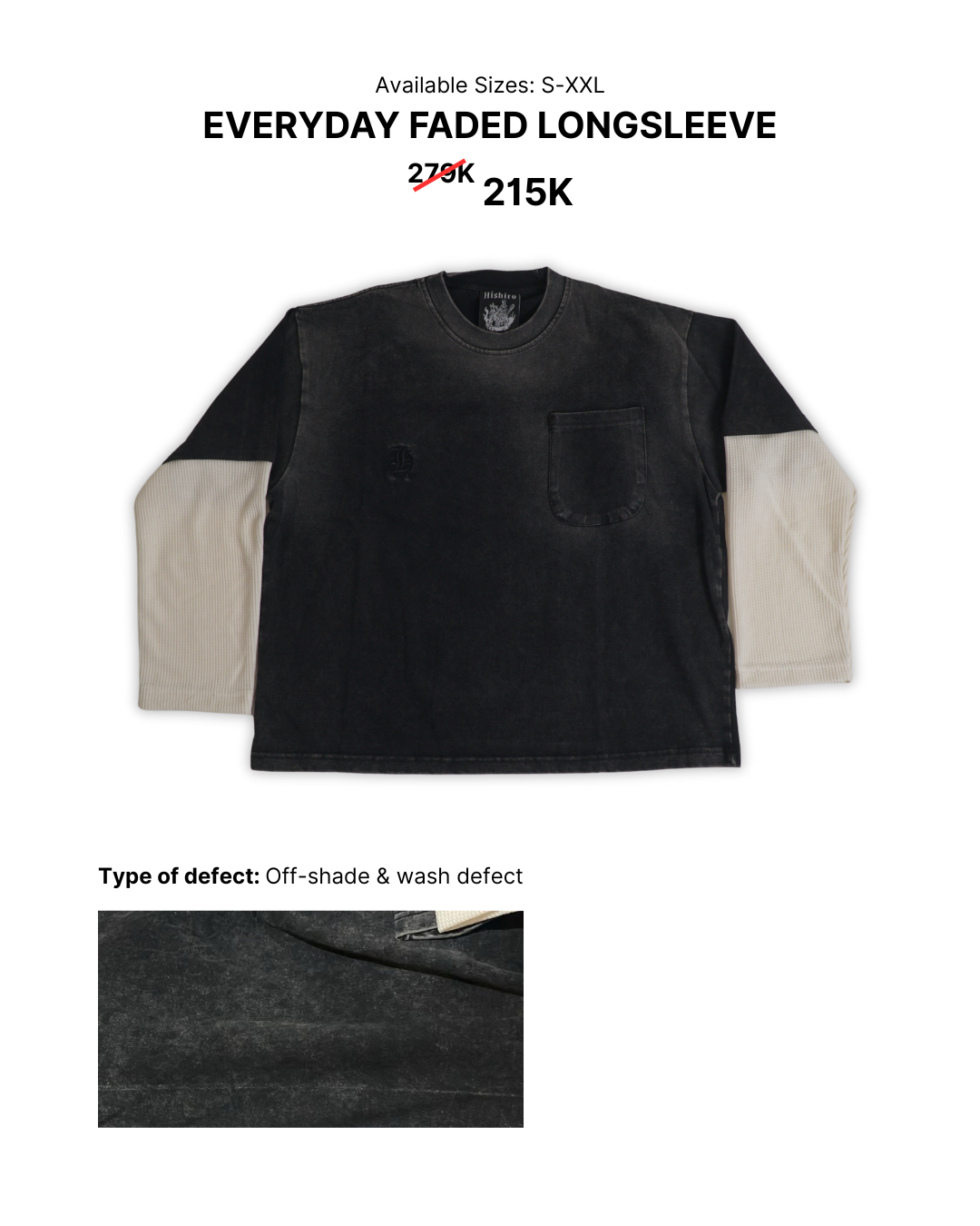 Basic Drop Long-Sleeve (Defect)