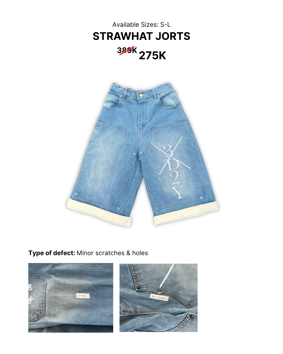Strawhat Jorts (Defect)