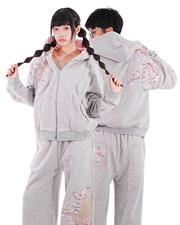 Misty Grey - Okasai Boxy Hoodie