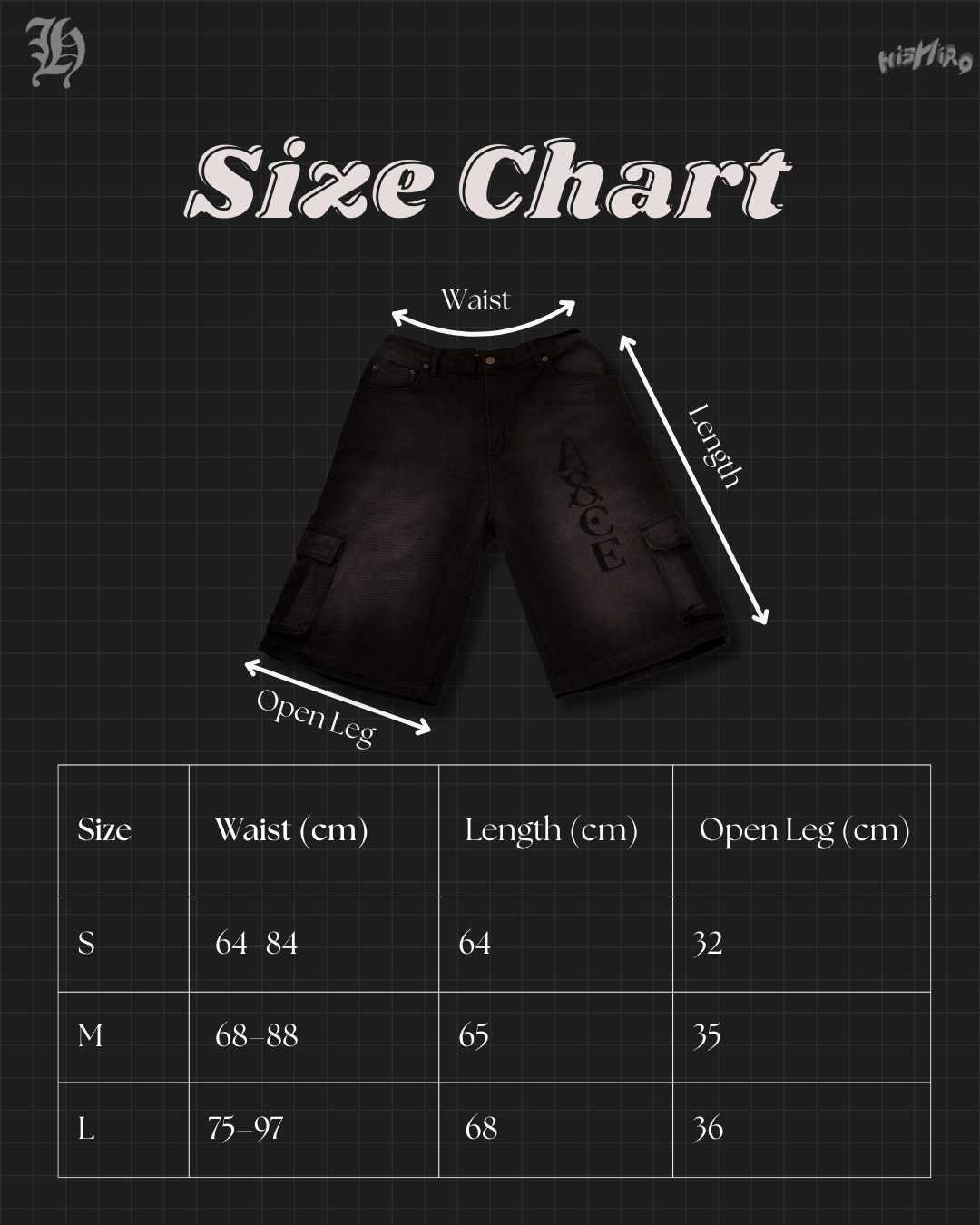 Ace Jorts (Celana Anime Jorts Denim Baggy | Fire Fist Ace - One Piece | Hishiro )
