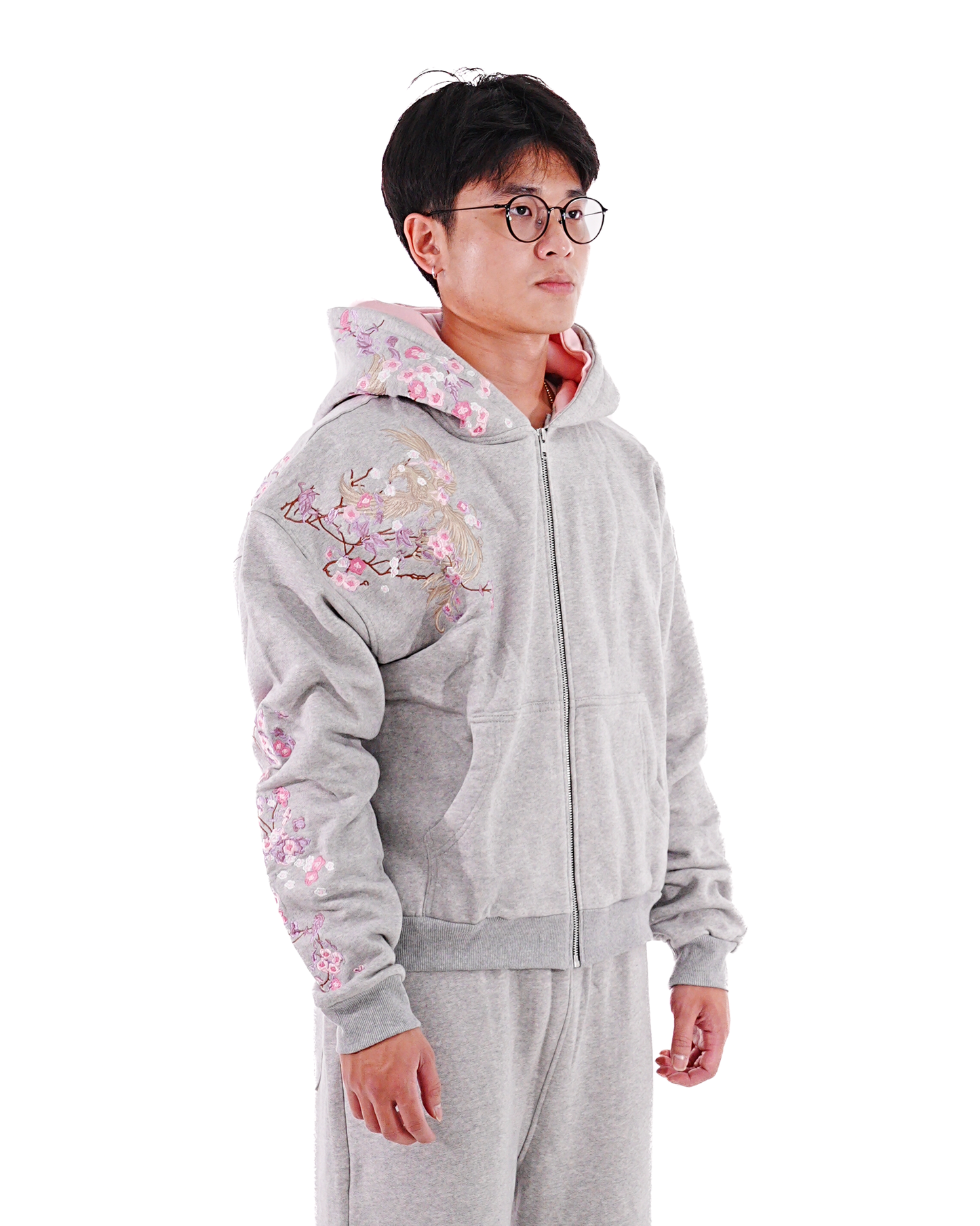 Misty Grey - Okasai Boxy Hoodie