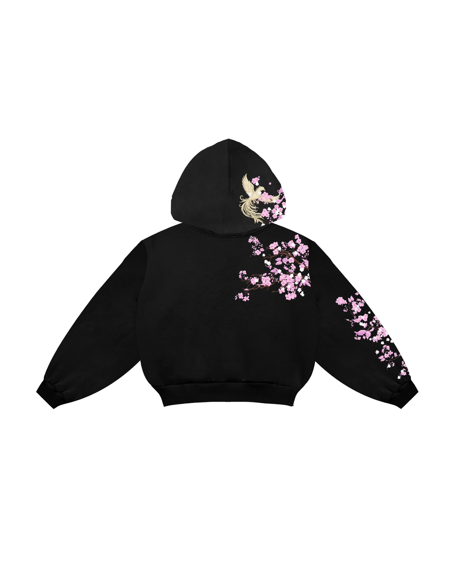 Midnight Black - Okasai Boxy Hoodie