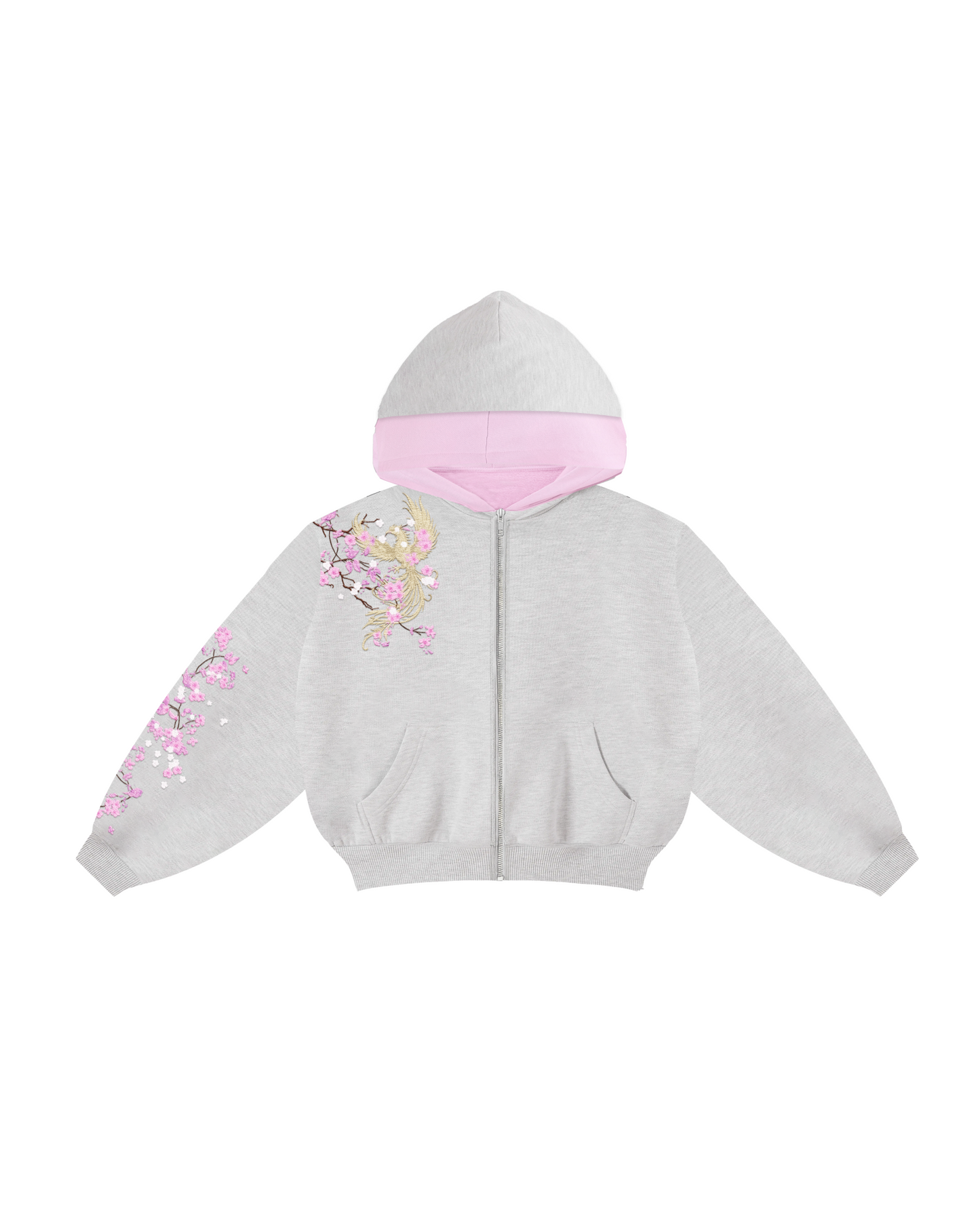 Misty Grey - Okasai Boxy Hoodie